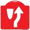 Signmission Beware Of Curb Graphic Heavy-Gauge Aluminum Architectural Sign, 18" x 18", RW-1818-9993 A-DES-RW-1818-9993 - alternate 1